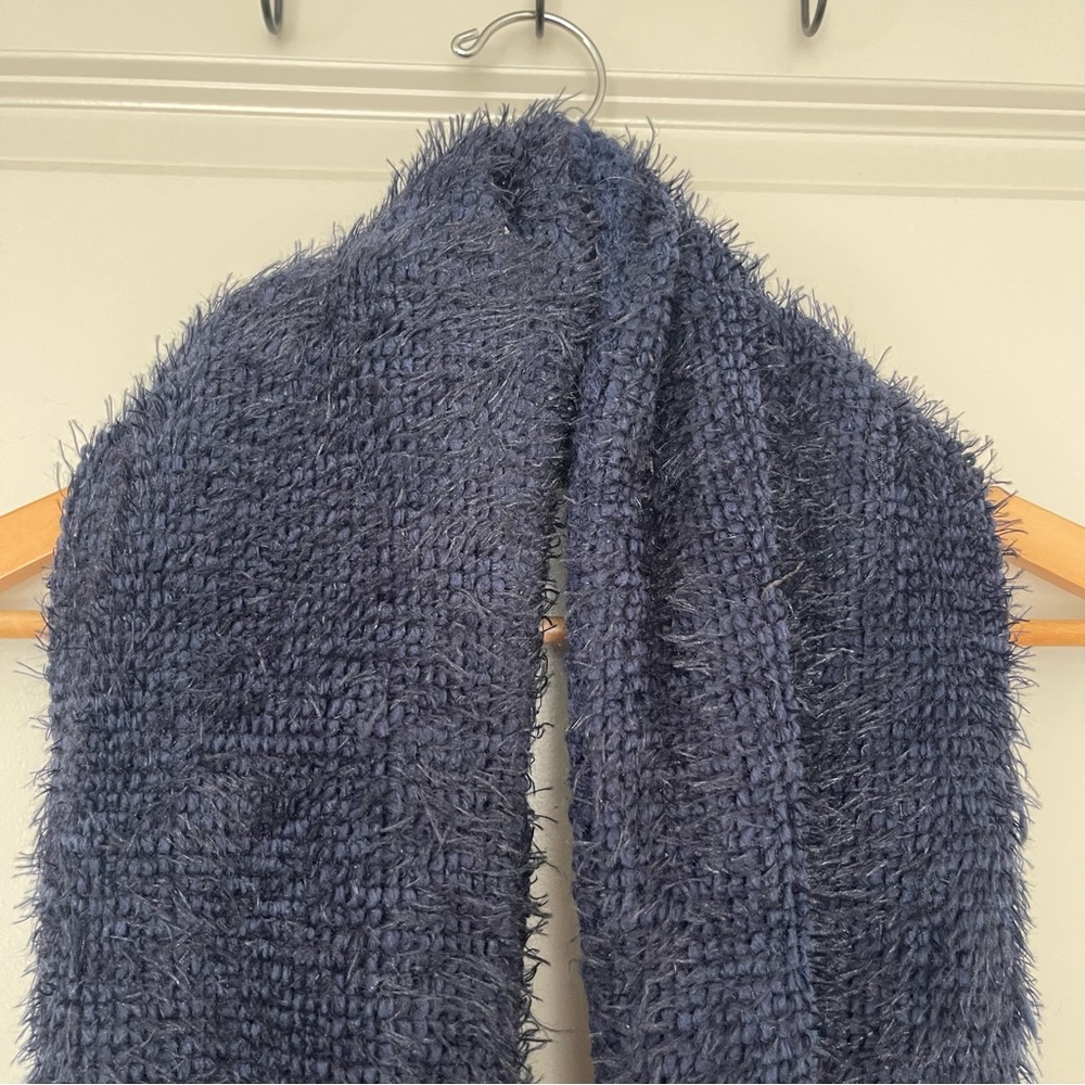 Navy Blue Infinity Scarf - Picture 2 of 7